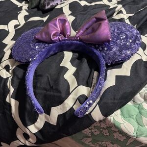 Disney Purple Sequin Ears with Bow